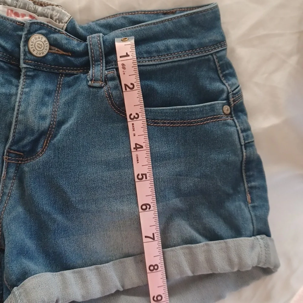 Hot Kiss Medium Light Wash Soft Denim Shorts Size 1